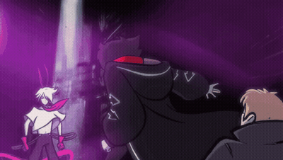 Man In Black Cape With Letter A GIF