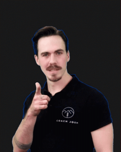 Man In Black Coach Josh Shirt Shushing GIF
