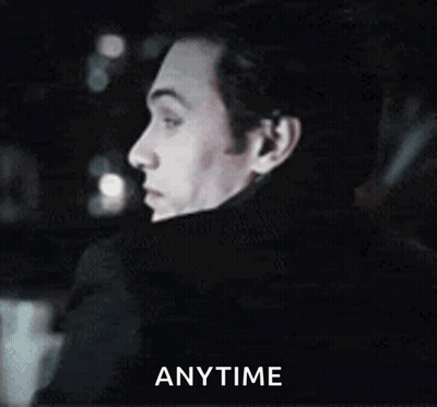 Man In Black Coat In Car Anytime GIF