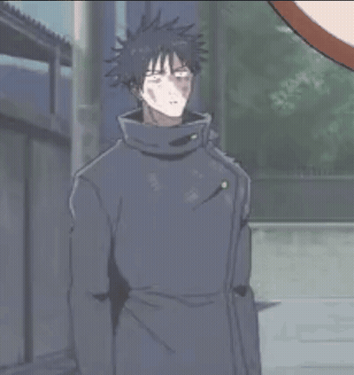 Man In Black Coat Looking At Building GIF
