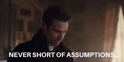 Man In Black Coat Never Short Of Assumptions GIF
