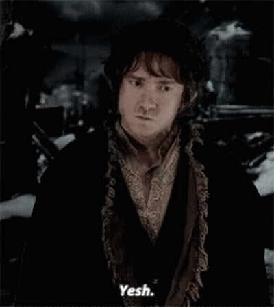 Man In Black Coat Saying Yesh GIF