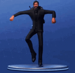Man In Black Fortnite Dances GIF