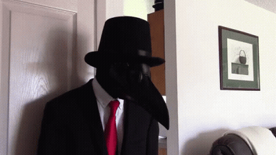 Man In Black Hat And Black Mask GIF
