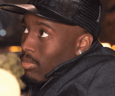 Man In Black Hat And Earring GIF