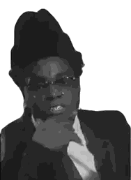 Man In Black Hat And Glasses Sticker