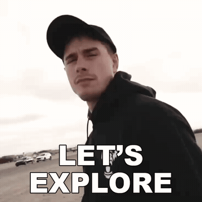 Man In Black Hat And Hoodie Let's Explore GIF