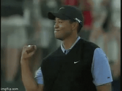 Man In Black Hat And Nike Vest Raising Fist GIF