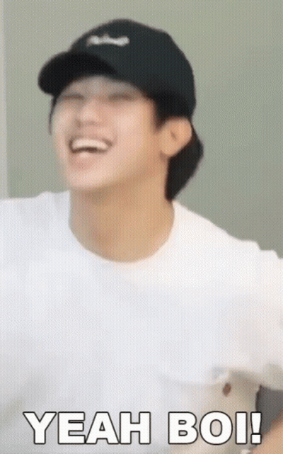 Man In Black Hat Laughing Saying Yeah Boi GIF
