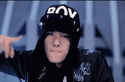 Man In Black Hat With Letter D GIF