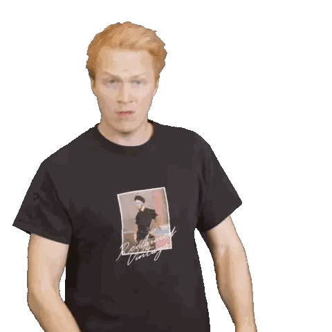 Man In Black Hollywood T-Shirt Sticker