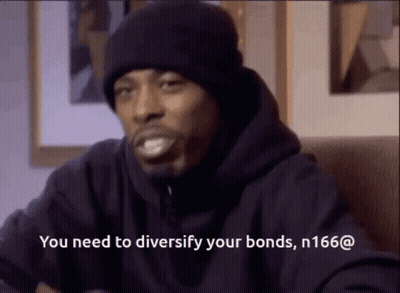 Man In Black Hoodie And Hat Says Diversify Bonds GIF