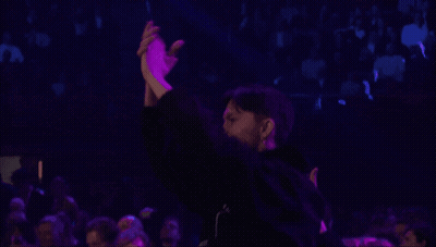 Man In Black Hoodie Clapping GIF