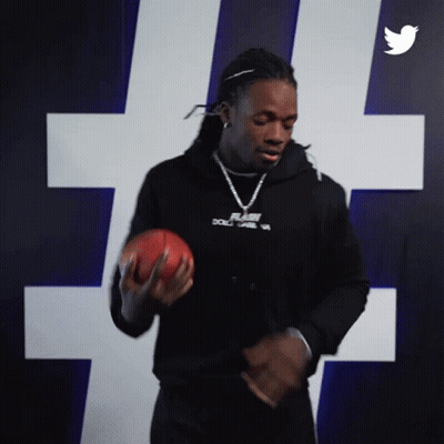 Man In Black Hoodie Holding Football GIF