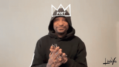 Man In Black Hoodie Poet GIF