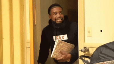 Man In Black Hoodie Saying Fax GIF
