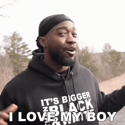 Man In Black Hoodie Saying I Love My Boy GIF