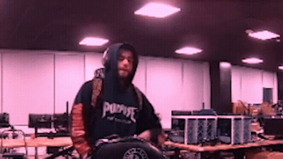 Man In Black Hoodie Saying Purpose GIF