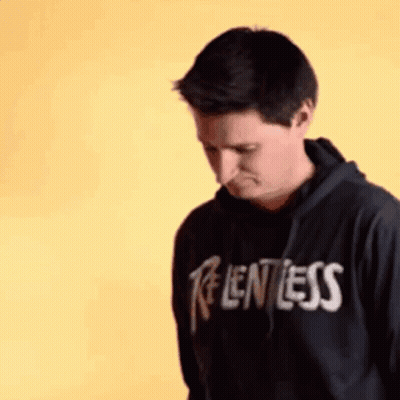 Man In Black Hoodie Saying Relentless GIF