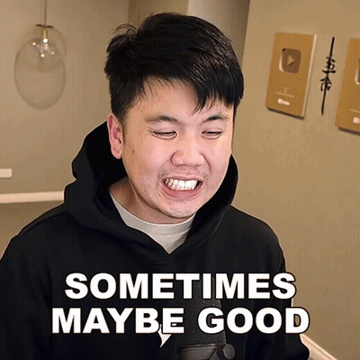 Man In Black Hoodie Saying Sometimes Maybe Good GIF