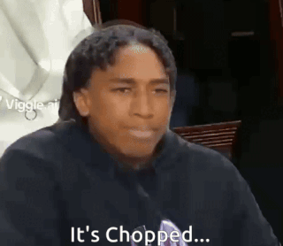 Man In Black Hoodie Says It's Chopped GIF