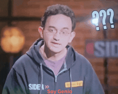 Man In Black Hoodie Side And Soy Genio GIF