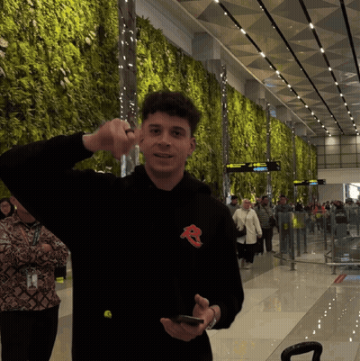 Man In Black Hoodie With Letter R GIF