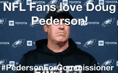 Man In Black Hoodie With NFL Fans Love Doug Pederson GIF