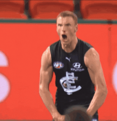 Man In Black Hyundai Jersey Arms Outstretched GIF