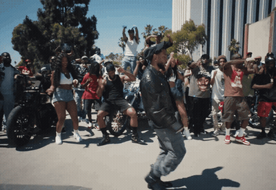 Man In Black Jacket Dancing GIF