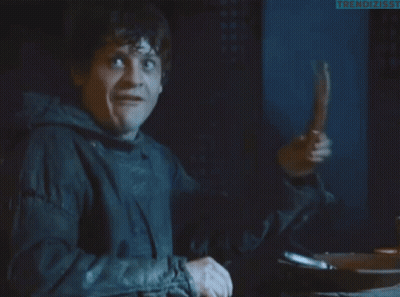 Man In Black Jacket Holding Knife Funny Face Trendizisst GIF