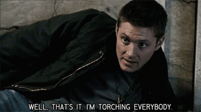 Man in Black Jacket Laying Down Saying Well That's It I'm Torching Everybody
