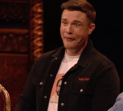 Man In Black Jacket Making Funny Face GIF