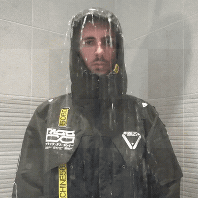 Man In Black Jacket Number 5080 GIF