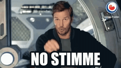 Man In Black Jacket Pointing No Stimme GIF