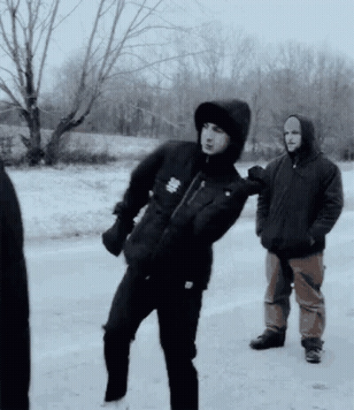Man In Black Jacket Saying Columbia GIF