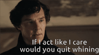 Man In Black Jacket Saying If I Care GIF