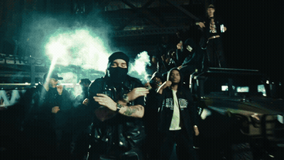 Man In Black Jacket Saying New York GIF