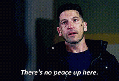 Man In Black Jacket Saying No Peace GIF