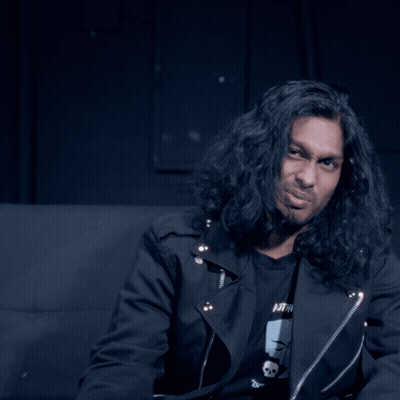Man In Black Jacket Saying Very GIF