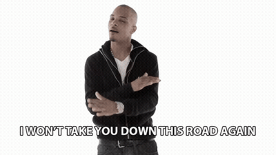 Man In Black Jacket Says I Won't Take You Down GIF