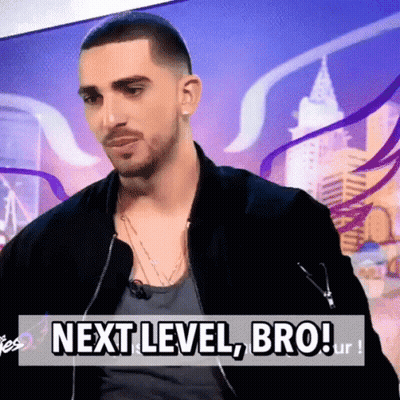 Man In Black Jacket Says Next Level Bro Ur GIF