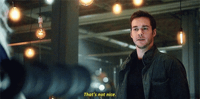 Man In Black Jacket Says That's Not Nice GIF