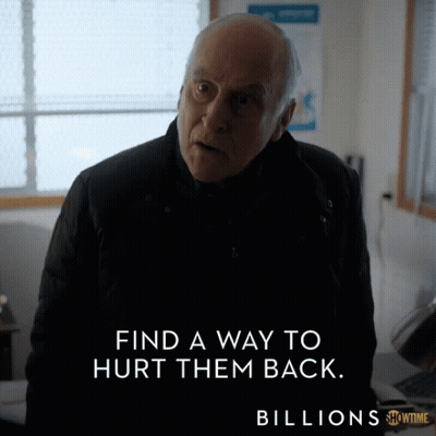 Man In Black Jacket Standing In Front Of Billions Sign GIF