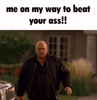 Man In Black Jacket Walking With Me On My Way To Beat Your Ass GIF