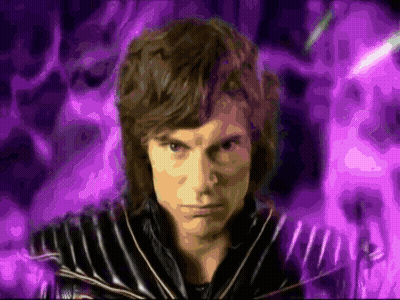 Man In Black Jacket With Purple Background GIF
