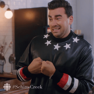 Man In Black Jacket With White Stars GIF