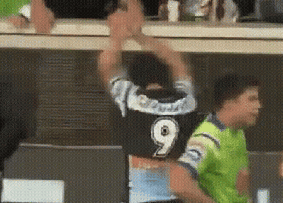 Man In Black Jersey Number 9 GIF