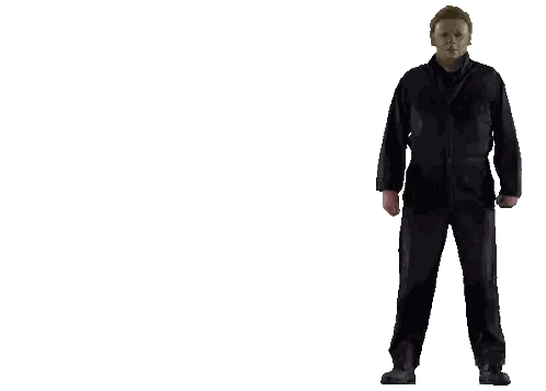 Man In Black Jumpsuit And Mask Sticker