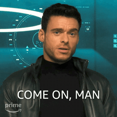 Man In Black Leather Jacket Come On Man GIF